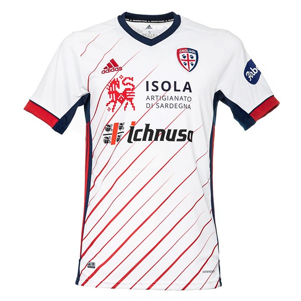 Tailandia Camiseta Cagliari Calcio Segunda equipo 2020-21 Blanco